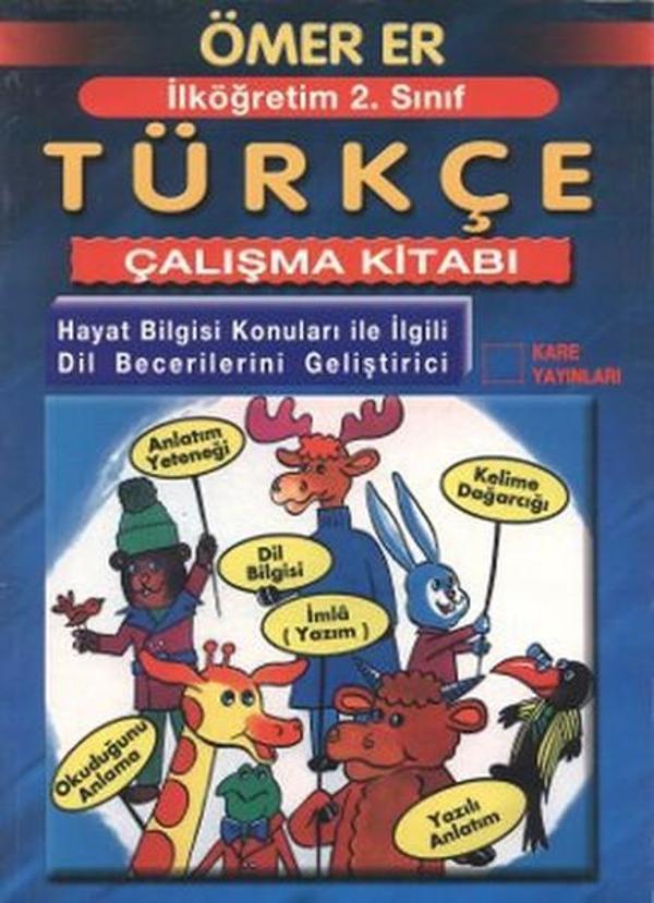 İlköğretim 2. Sınıf Türkçe Çalışma Kitabı - Kare Yayınları - Image 1
