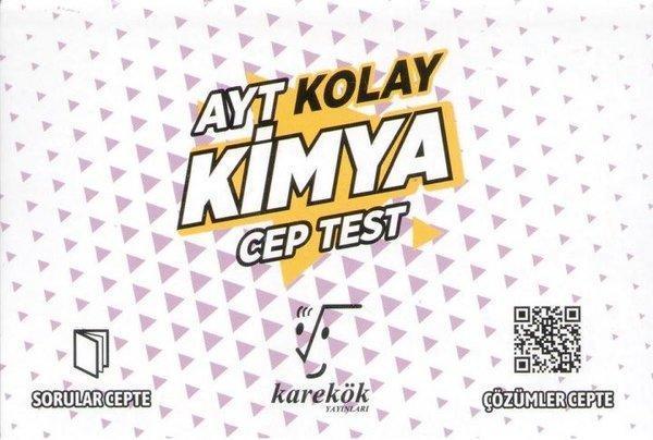 AYT Cep Test Kimya - Kolay - Karekök Eğitim Yayınları - Image 1