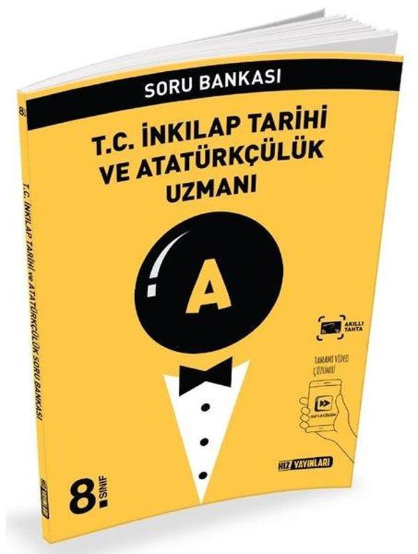 8.Sınıf T.C.İnkılap Tarihi ve Atatürkçülük Uzmanı Soru Bankası - Hız Yayınları - Image 1
