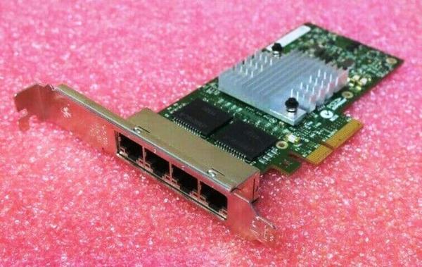 HP NC365T 593720-001 PCI-E 4 Port Gigabit Ethernet Server Adapter - Image 1
