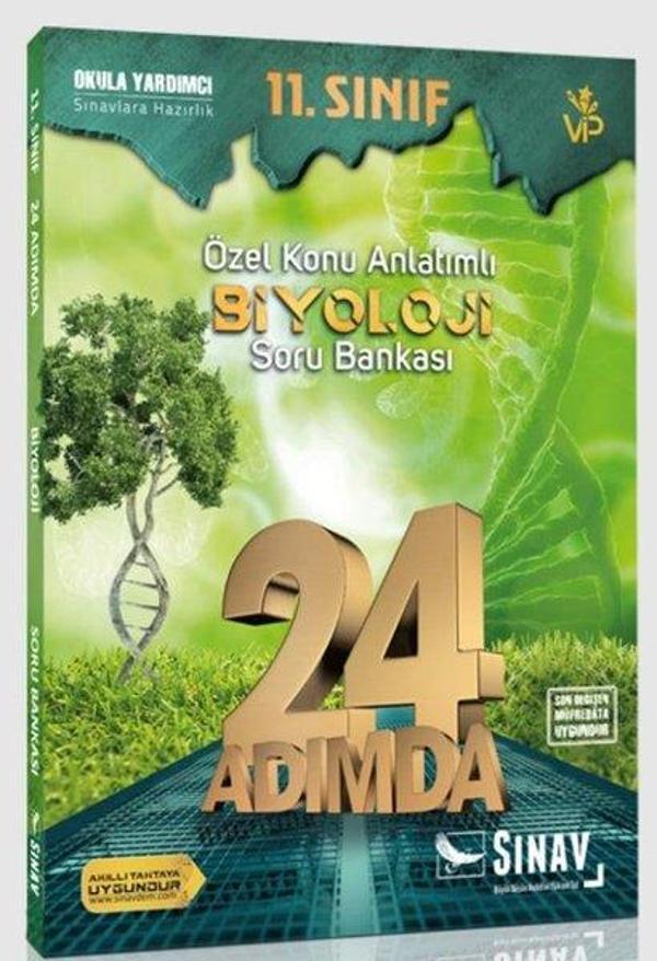 Sınav 11.Sınıf Biyoloji 24 Adımda Özel Konu Anlatımlı Soru Bankası - Sınav Dergisi Yayınları - Image 1