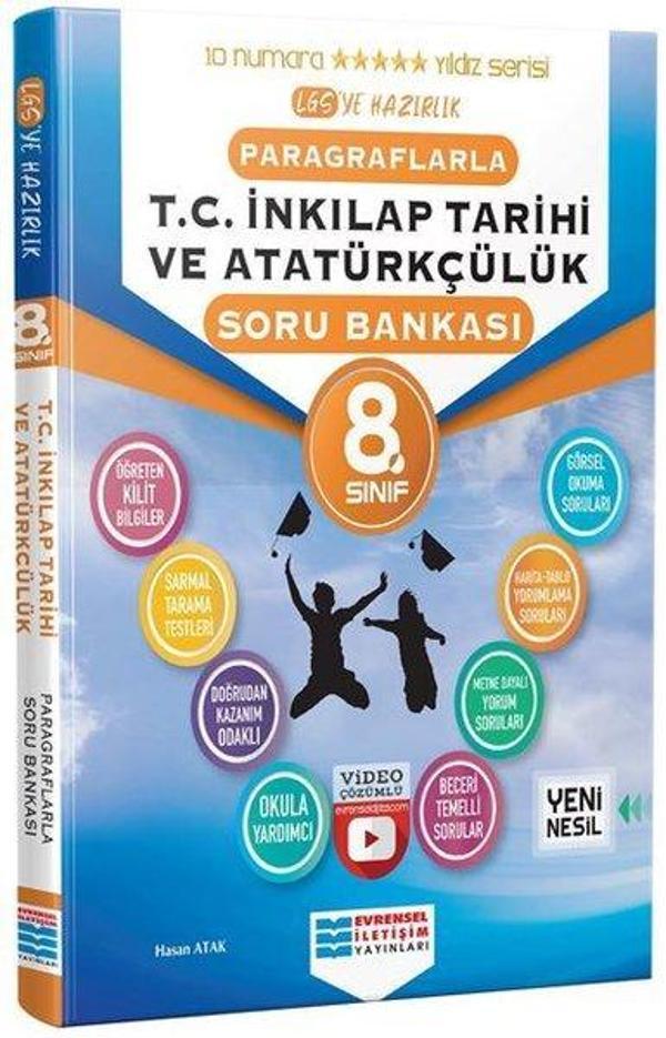 8.Sınıf T.C. İnkılap Tarihi ve Atatürkçülük Soru Bankası - Evrensel İletişim Yayınları - Image 1