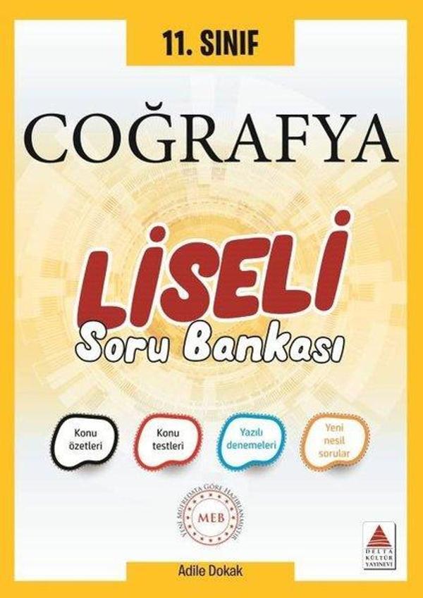 11. Sınıf Coğrafya Soru Bankası Liseli - Delta Kültür-Eğitim - Image 1