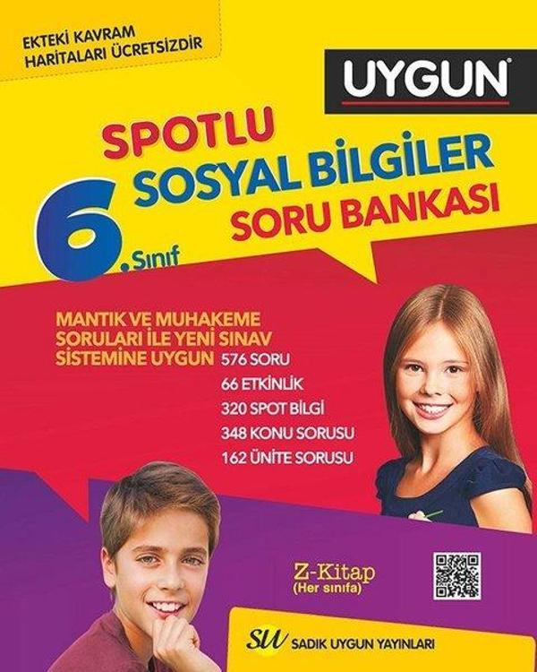 6.Sınıf Spotlu Sosyal Bilgiler Kavram Haritası Soru Bankası - Sadık Uygun - Image 1