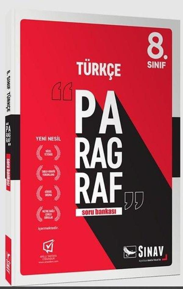 Sınav 8.Sınıf Paragraf Soru Bankası - Sınav Dergisi Yayınları - Image 1