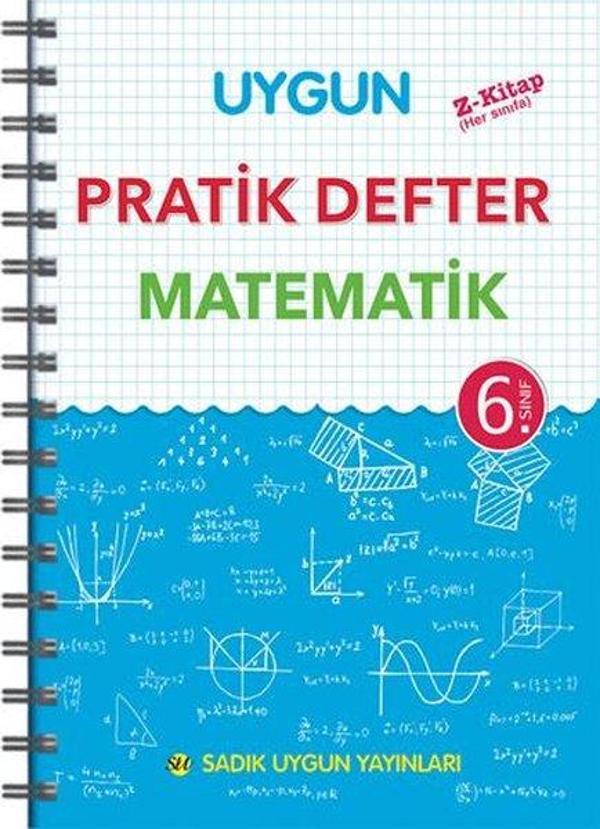 6.Sınıf Pratik Defter Matematik - Sadık Uygun - Image 1