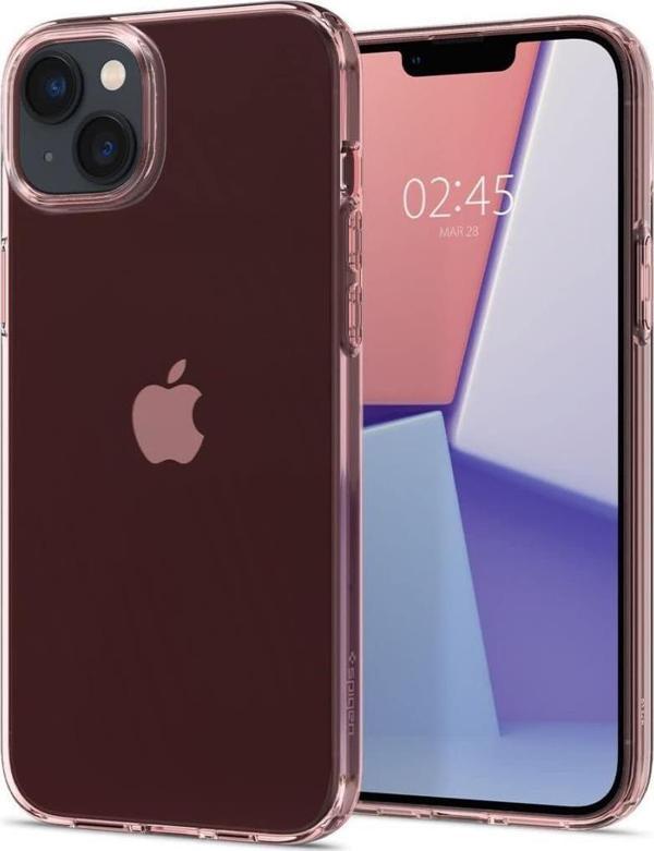 Spigen iPhone 14 Plus ile Uyumlu Kılıf Crystal Flex Rose Crystal - Image 1