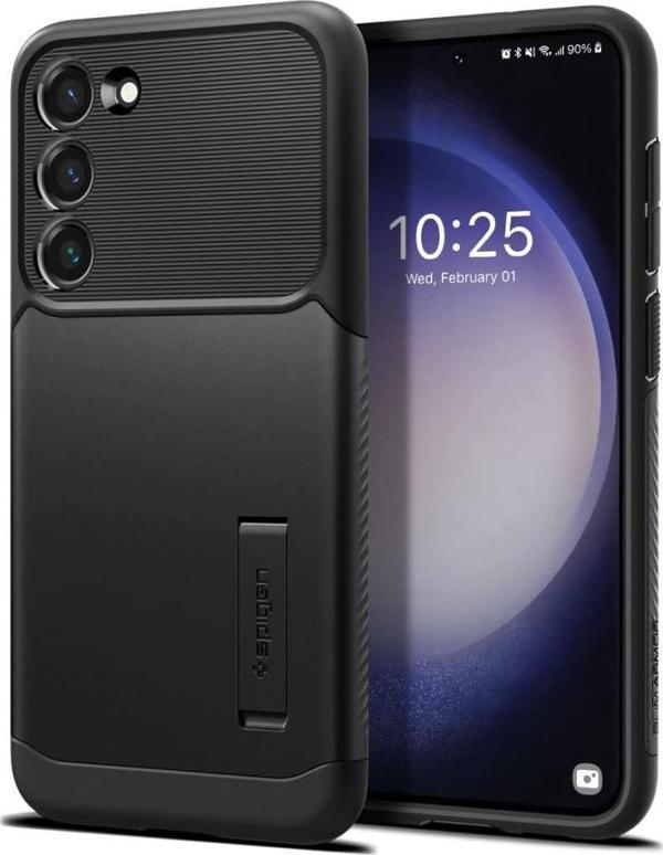 Spigen Galaxy S23 Plus ile Uyumlu Kılıf Slim Armor Black - Image 1