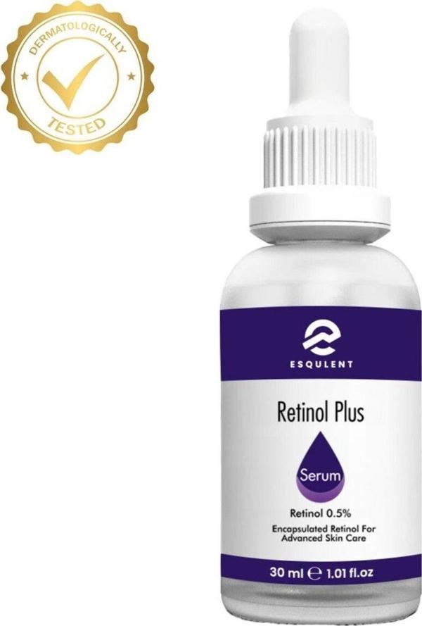 Esqulent Retinol Plus Serum – Lifting Etkili, Derin Kırışıklık Karşıtı Yenileyici Saf Retinol Serum 30 ml - Image 1