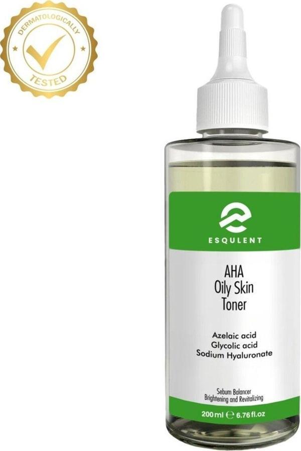 Esqulent AHA Oily Skin Toner / Yağlı Ciltler için AHA İçeren, Sivilce Önleyici Tonik 200 ml - Image 1