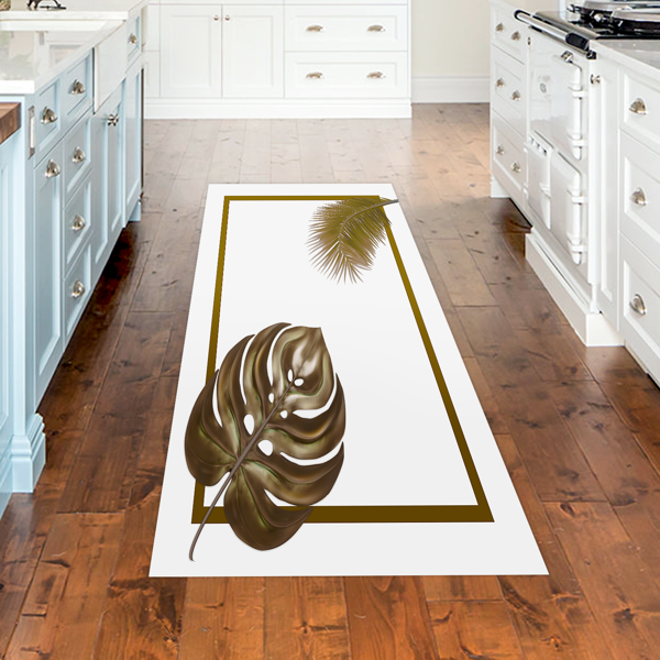 Dekoreko Kaymaz Taban Djt Mutfak Halısı Star Pamuk Modern 708 Krem - Image 1