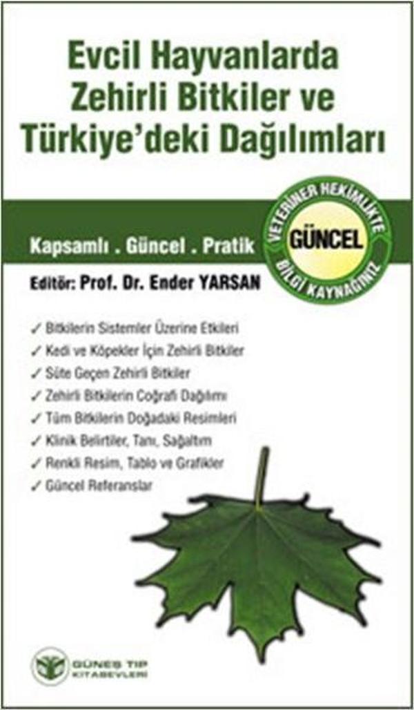 Evcil Hayvanlarda Zehirli Bitkiler ve Türkiye'deki Dağılımları - Güneş Tıp Kitabevleri - Image 1