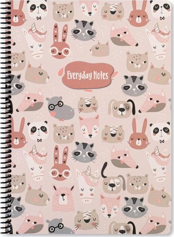 Keskin Color 16.5X22.5 Kareli  Defter Animal Friends - Hayvanlar - Image 1