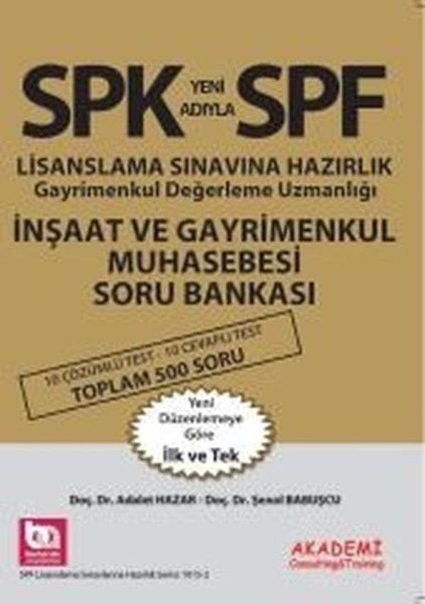 SPF İnşaat ve Gayrimenkul Muhasebesi Soru Bankası - Akademi Consulting - Image 1