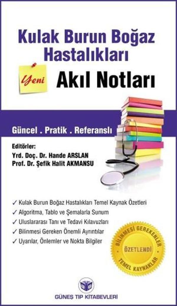 Kulak Burun Boğaz Hastalıkları Akıl Notları - Güneş Tıp Kitabevleri - Image 1