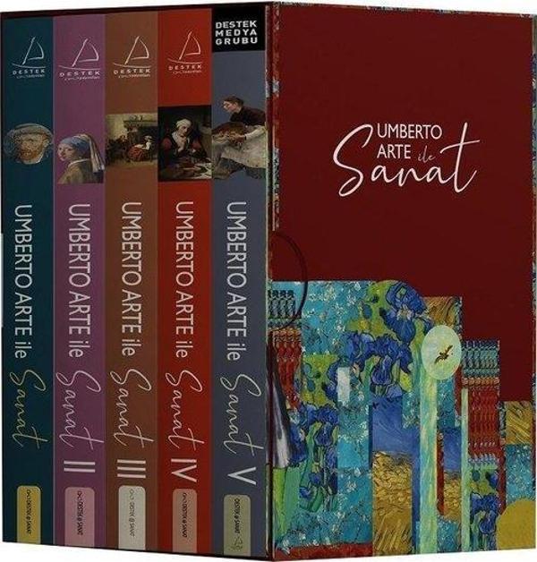 Umberto Arte İle Sanat Seti - 5 Kitap Takım - Kutulu - Destek Yayınları - Image 1
