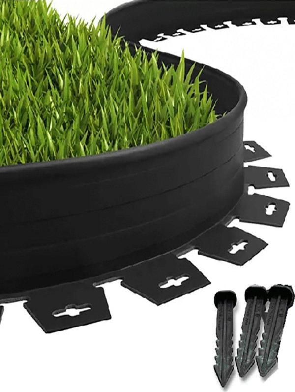 Lux Garden Çim Ayırıcı 2.5 M Siyah Çim Sınırlayıcı Taş Toprak Ayıracı Çim Ayracı Çim Ayırıcı Bariyeri - Image 1