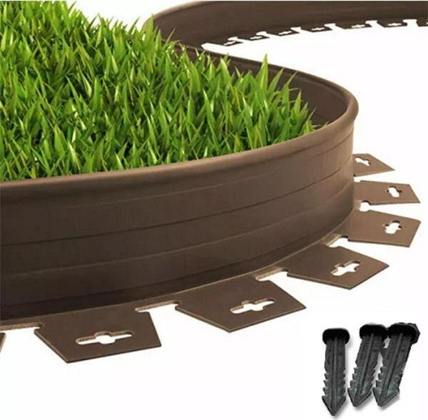 Lux Garden Çim Ayırıcı 25 M Kahverengi Çim Sınırlayıcı Taş Toprak Ayıracı Çim Ayracı Çim Ayırıcı Bariyeri - Image 1