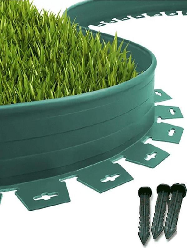 Lux Garden Çim Ayırıcı 25 M Yeşil Çim Sınırlayıcı Taş Toprak Ayıracı Çim Ayracı Çim Ayırıcı Bariyeri - Image 1