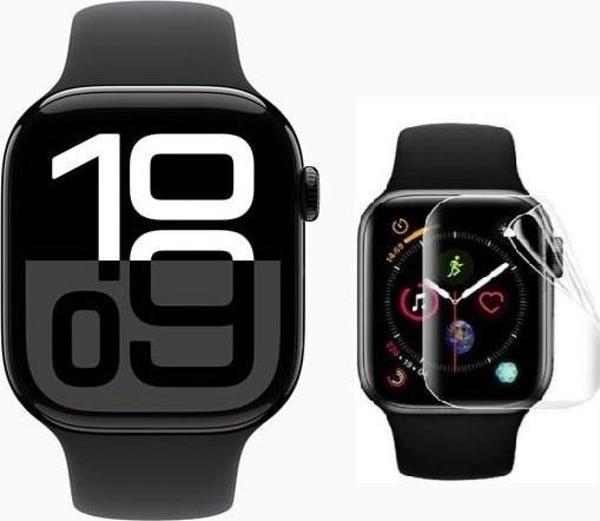 Apple Watch 10 46mm 3 Adet Uyumlu Şeffaf Ultra koruyucu Nano Jelatin - Image 1