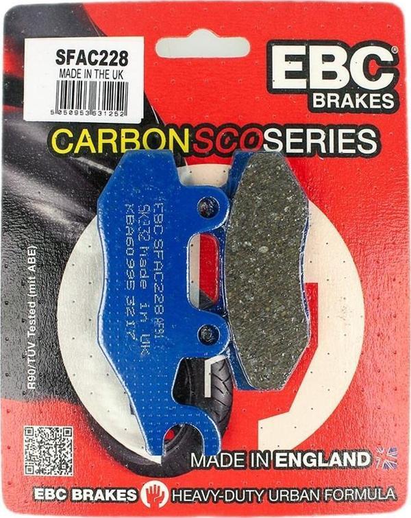 Ebc Sfac228 2007-2024 Suzuki Burgman AN 400 Uyumlu Ön Sol Fren Balatası Karbon Balata - Image 1