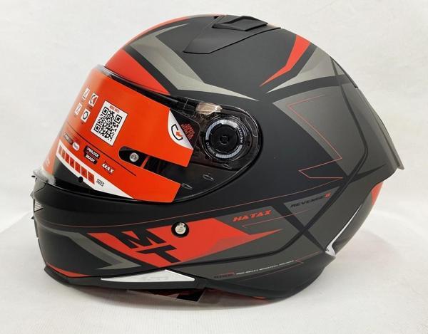  Mt Revenge 2 S Hatax B5 Motosiklet Kaskı Kırmızı - Mat Siyah - Image 1
