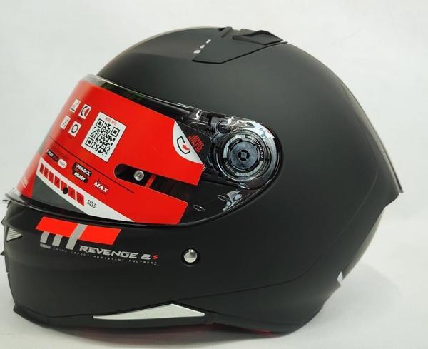 Mt Revenge 2 A1 Şeffaf Vizörlü Kask Mat Siyah - Image 1