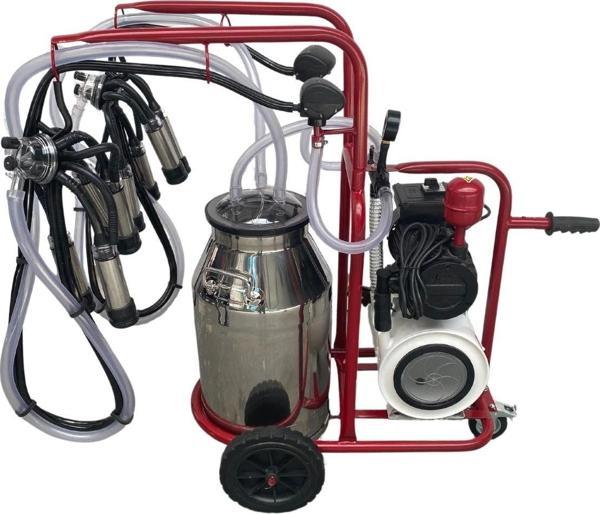 Bartech Yaprak Çiftli İnek Süt Sağım Makinesı C40 Krom Güğüm Kuru - Image 1
