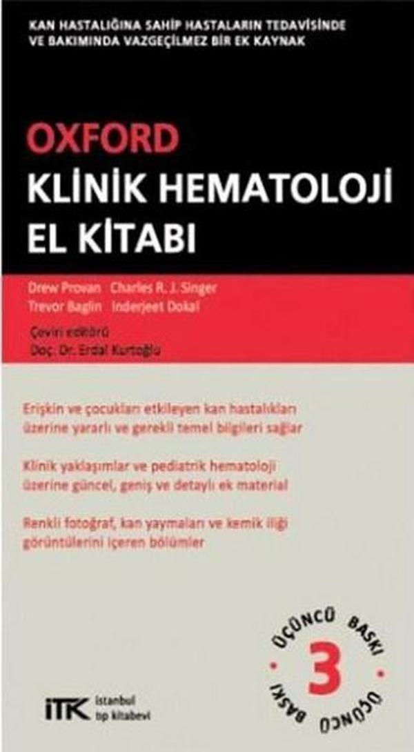 Oxford Klinik Hematoloji El Kitabı - İstanbul Tıp Kitabevi - Image 1