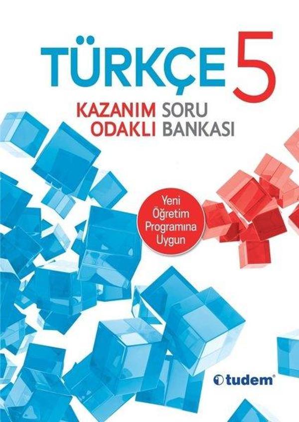 5.Sınıf Türkçe Kazanım Odaklı Soru Bankası - Tudem Yayınları - Ders Kitapları - Image 1