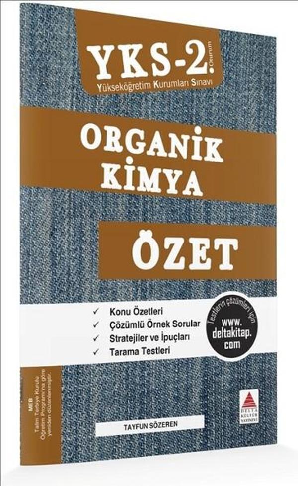YKS 2.Oturum Organik Kimya Özet - Delta Kültür-Eğitim - Image 1