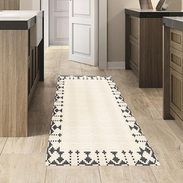 Dekoreko Kaymaz Taban Djt Mutfak Halısı Trend Modern 1945 Bej - Image 1