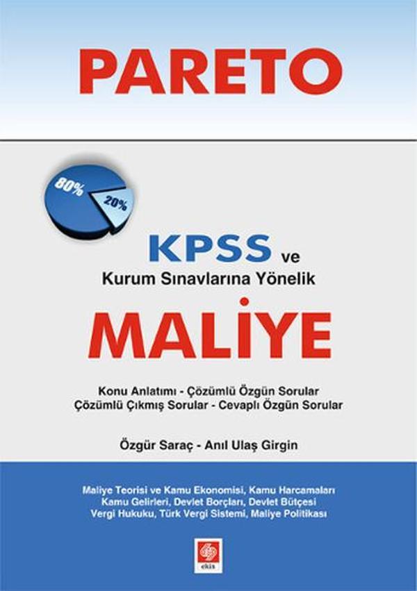 Pareto KPSS ve Kurum Sınavlarına Yönelik Maliye - Ekin Basım Yayın - Image 1