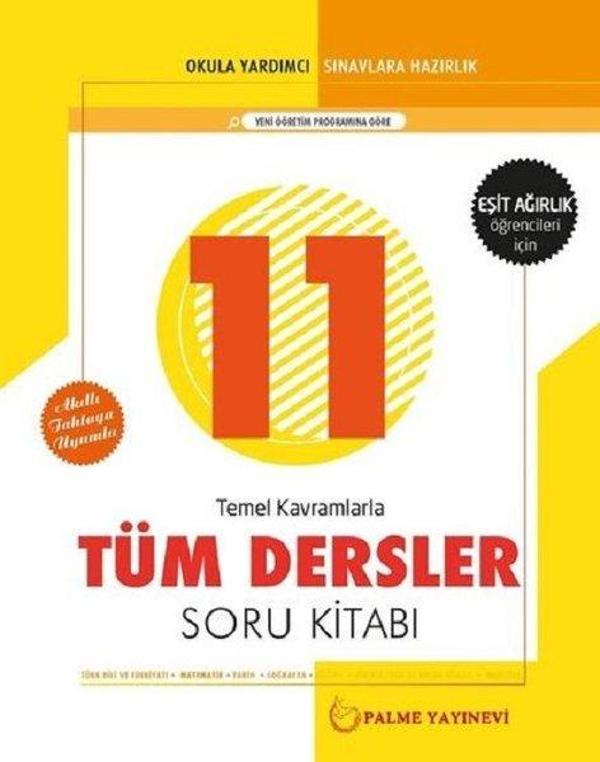 Palme 11.Sınıf Tüm Dersler Soru (Eşit Ağırlık) 2019 - Palme Eğitim - Image 1