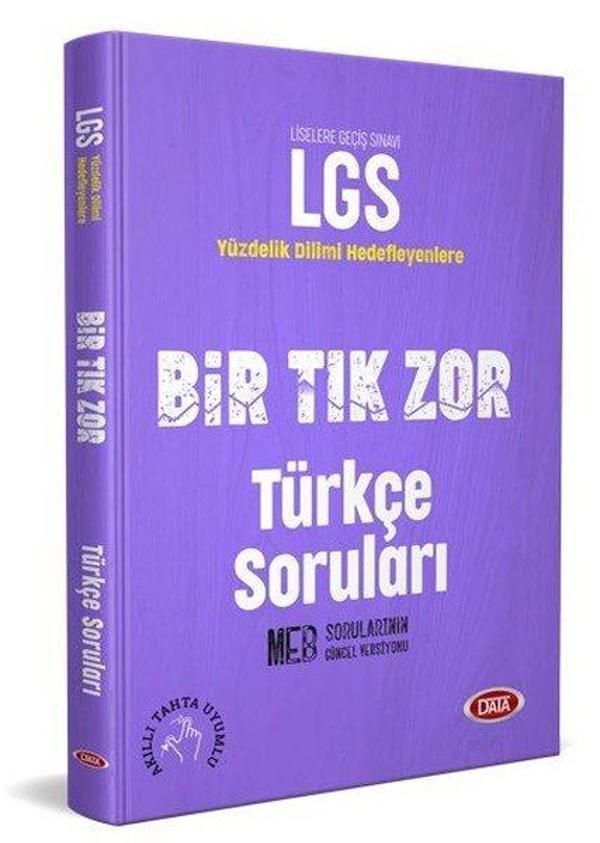 Data 8.Sınıf LGS Bir Tık Zor Türkçe Soruları - Data Yayınları - Image 1