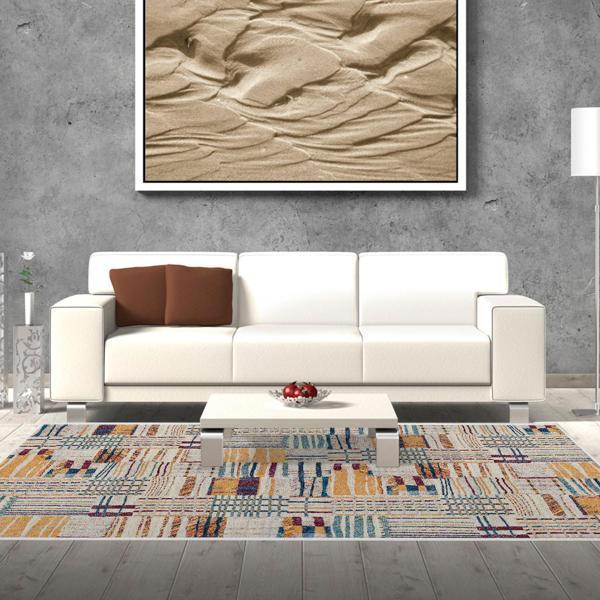 Dekoreko Kaymaz Taban Djt Salon Halısı Trend Modern 1937 Renkli - Image 1