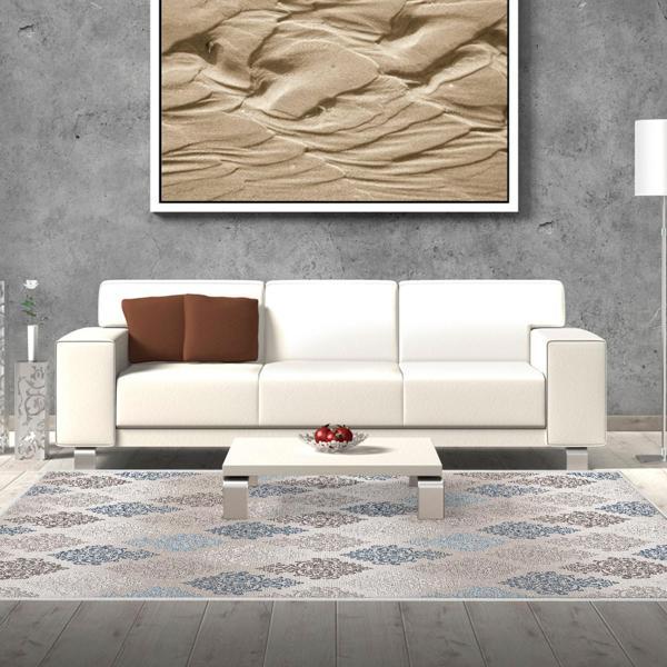 Dekoreko Kaymaz Taban Djt Salon Halısı Trend Modern 674M Bej - Image 1