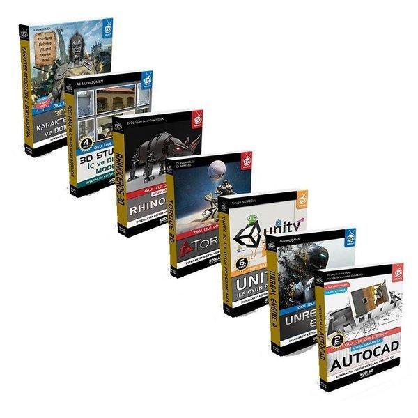 Seti 2 3D Modelleme ve Animasyon-7 Kitap Takım - Kodlab - Image 1