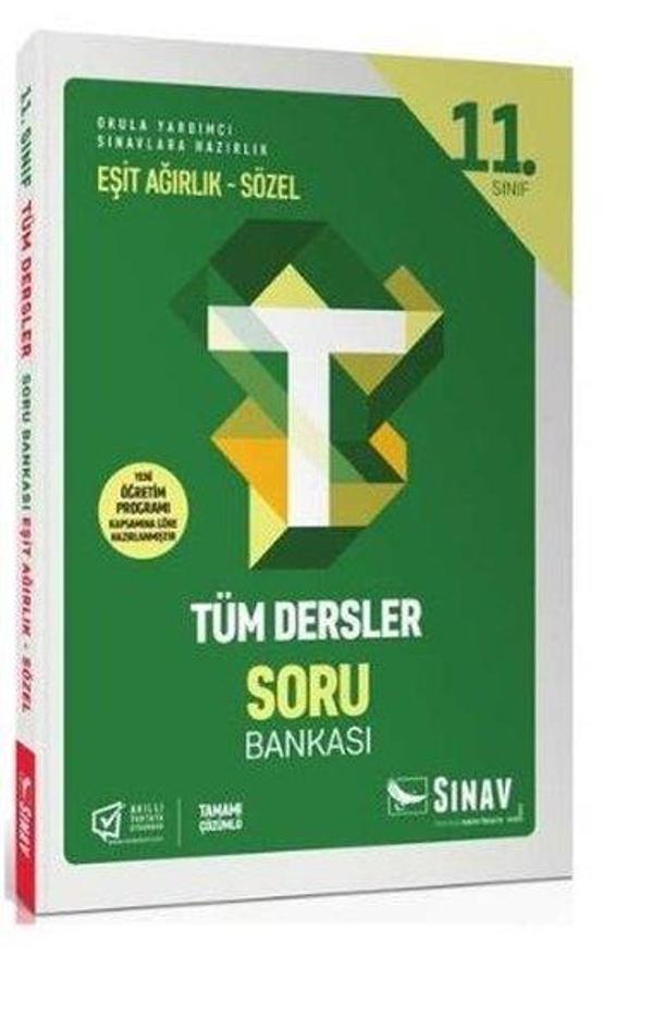 Sınav 11. Sınıf Tüm Dersler Eşit Ağırlık Sözel Soru Bankası - Sınav Dergisi Yayınları - Image 1