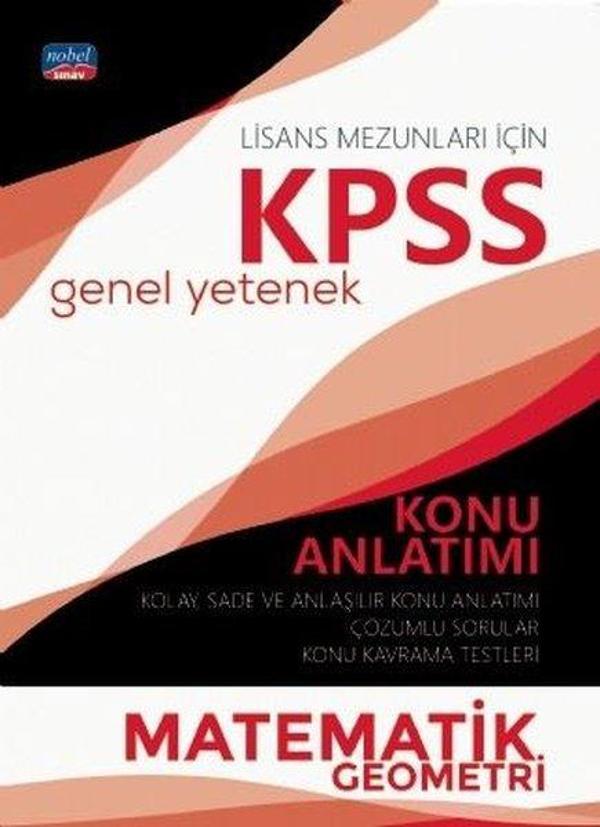 KPSS Genel Yetenek Matematik Geometri Konu Anlatımı-Lisans Mezunları İçin - Nobel Sınav - Image 1