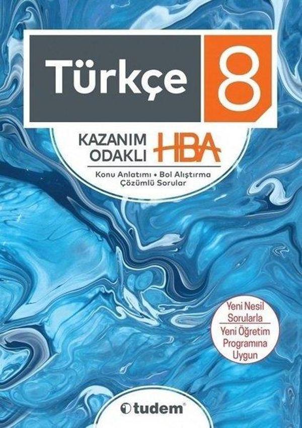 8.Sınıf Türkçe Kazanım Odaklı Konu Anlatımı - Tudem Yayınları - Ders Kitapları - Image 1
