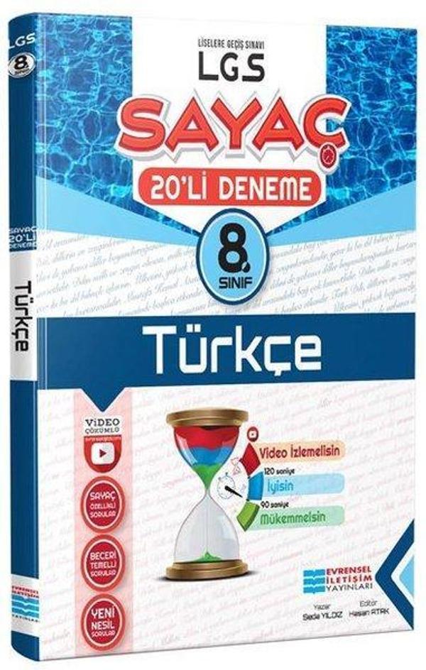 8.Sınıf Türkçe Video Çözümlü 20'li Deneme - Evrensel İletişim Yayınları - Image 1