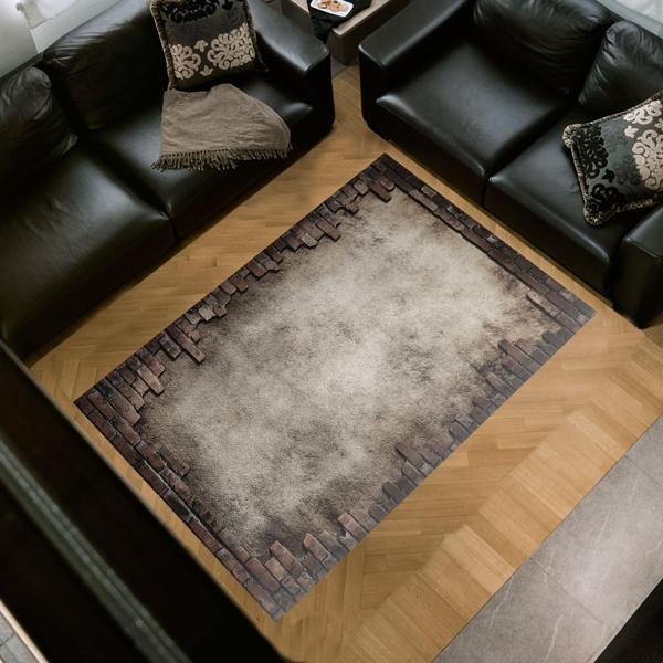 Dekoreko Kaymaz Taban Djt Salon Halısı Star Pamuk Modern F5049 - Image 1