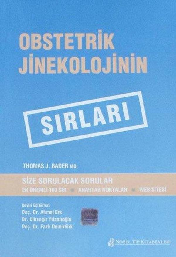 Sırlar Serisi - Obstetrik Ve Jinek. Sırları - Nobel Tıp Kitabevleri - Image 1