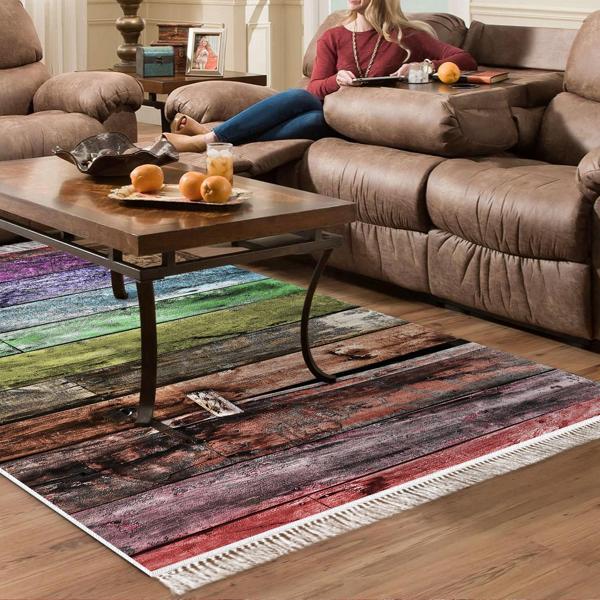 Dekoreko Kaymaz Taban Djt Salon Halısı Trend Saçaklı Modern Mu136 - Image 1