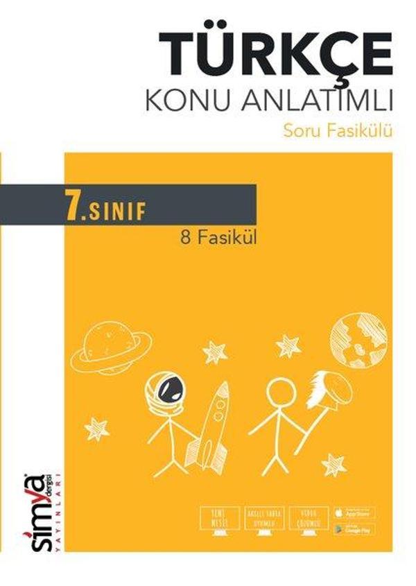 7. Sınıf Türkçe Konu Özetli Soru Fasikülü - 8 Adet - Simya Dergisi Yayınları - Image 1