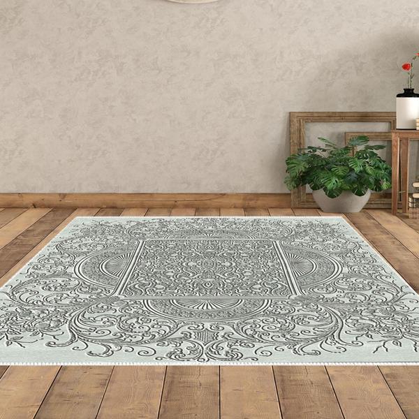 Dekoreko Kaymaz Taban Djt Salon Halısı Yıldız Deri Modern 1488 - Image 1
