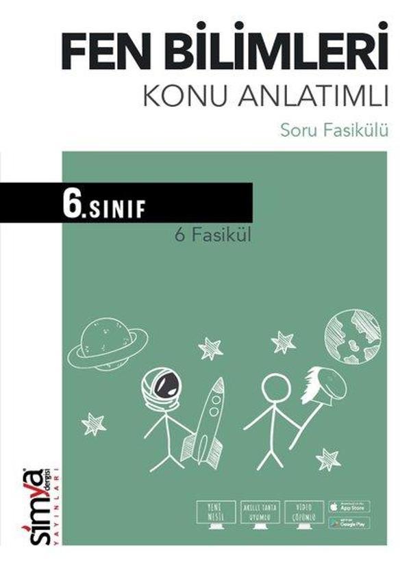 6. Sınıf Fen Bilimleri Konu Özetli Soru Fasikülü - 6 Adet - Simya Dergisi Yayınları - Image 1
