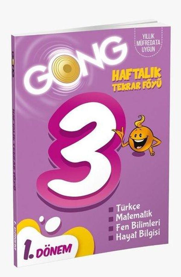 Gong 3. Sınıf 1. Dönem Haftalık Tekrar Föyü - Gong Yayınları - Image 1