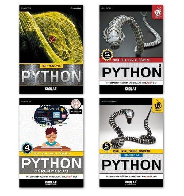 Süper Python Seti - 4 Kitap Takım - Kodlab - Image 1